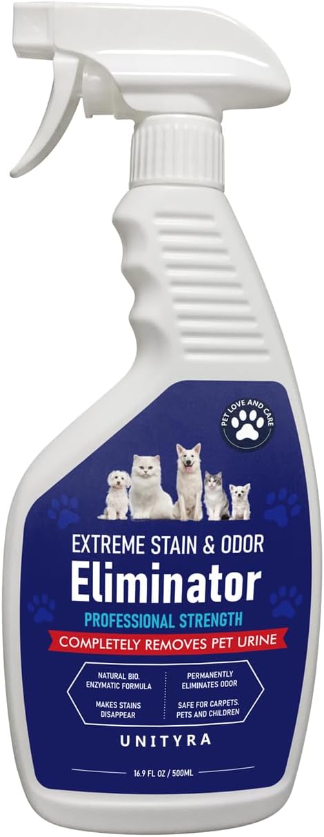 Stain & Odor Remover For Strong Odor – Enzyme Pet Odor Eliminator For Home Use. Powerful Carpet Stain Remover That Tackles Cat And Dog Pee,. This Enzymatic Cat Urine Destroyer Works Deep To Clean
