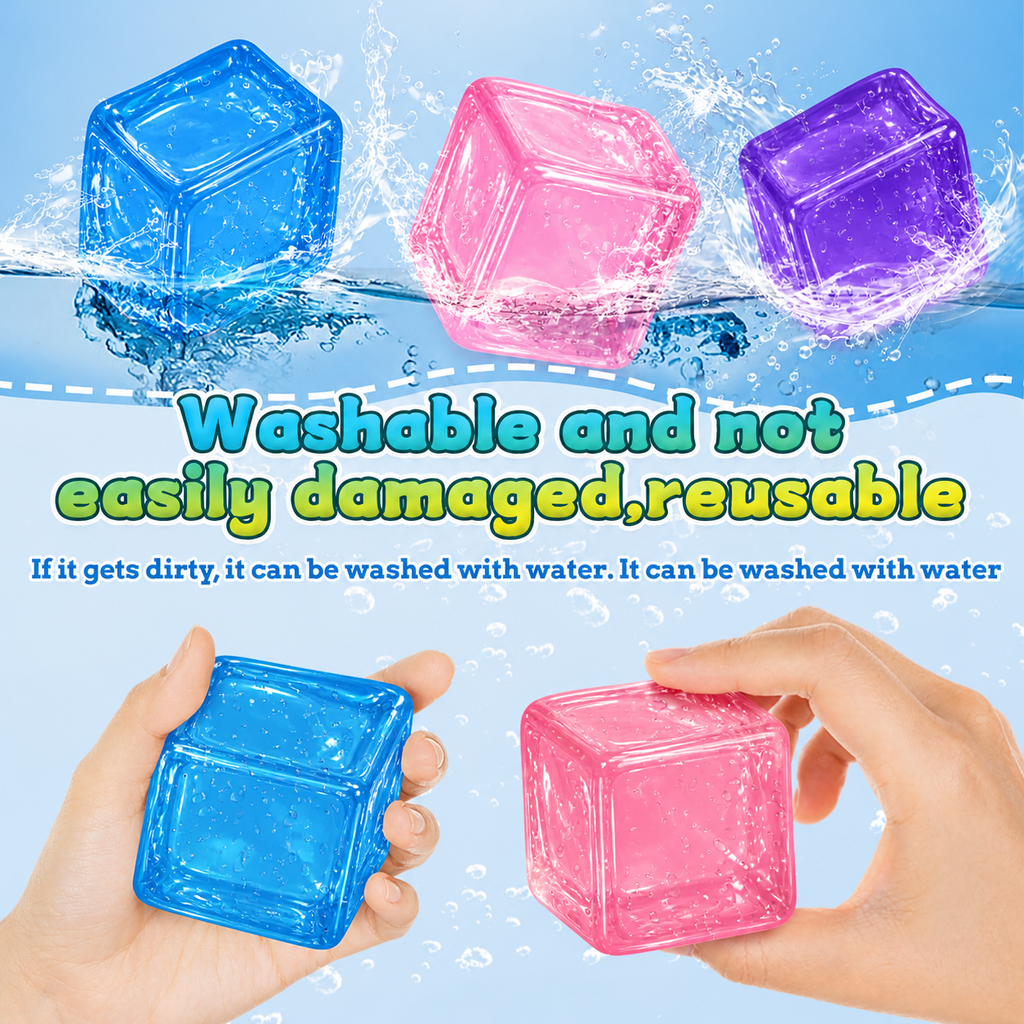 UNITYRA SootheX Ice Cube Sensory Stress Relief Toy – Super Solid Squishy Cube for Kids & Adults, ADHD Autism Anxiety Relief Fidget Toy, Focus & Calm Sensory Squeeze Ball, Desk Stress Toy (Purple)