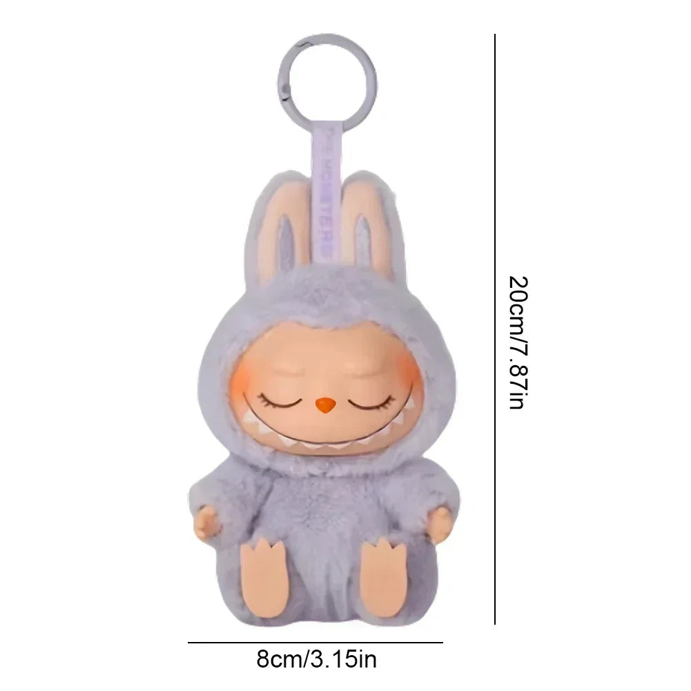 For Labubu The Monsters Doll Blind Box Heart-Moving Macaron Mokoko Anime Figures Guess Bag Hanging Pendant Xmas Birthday Gift