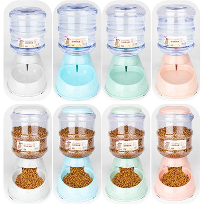 2-in-1 Pet Feeder – Food Bowl & Water Dispenser