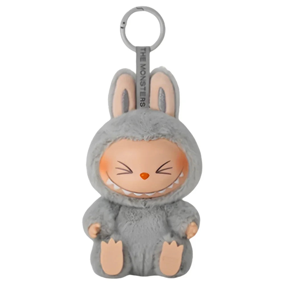 For Labubu The Monsters Doll Blind Box Heart-Moving Macaron Mokoko Anime Figures Guess Bag Hanging Pendant Xmas Birthday Gift