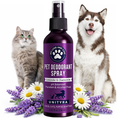 Lavender Dog Deodorant Spray – Calming & Odor Control Spray for Smelly Dogs, Puppies & Cats – Natural Pet Grooming, Deodorizer & Detangler spray– with Lavender Essential Oil 250ml