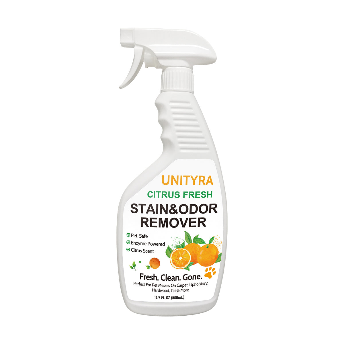 Pet Deodorizer Spray – Citrus Scent Stain & Odor Eliminator for Dogs & Cats | Removes Urine, Pee & Litter Box Smell | Pet Stain & Odor Remover for Home floor, Carpet, Furniture & Kennels 500ml